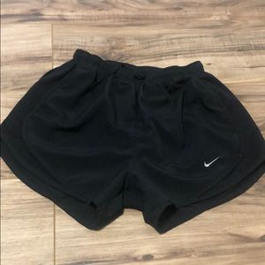 all black nike dry fit shorts